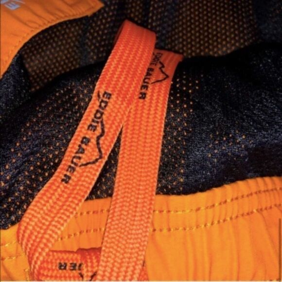 Men's Eddie Bauer Orange Swim Shorts - Picture 7 of 8